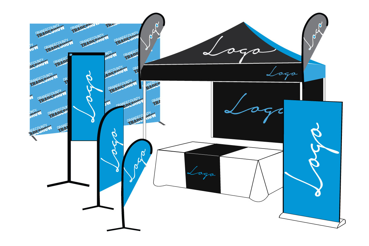 Orange County Trade Show Printing Table Covers Backdrops Displays